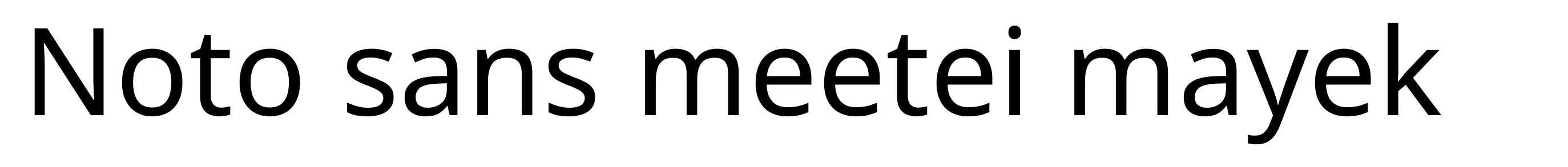 Noto sans meetei mayek