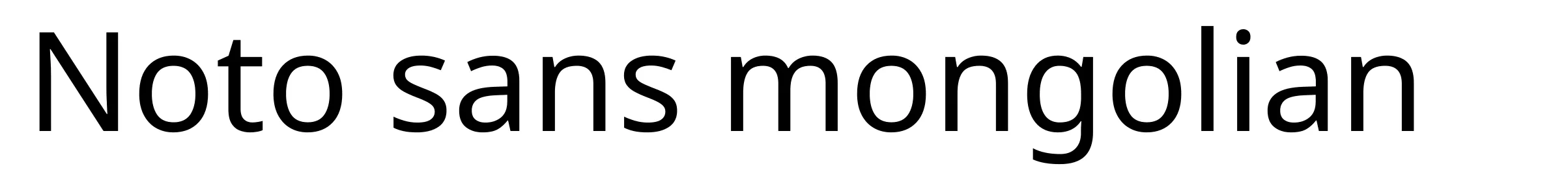 Noto sans mongolian