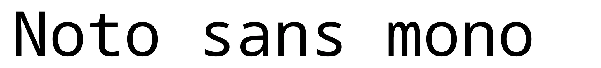 Noto sans mono