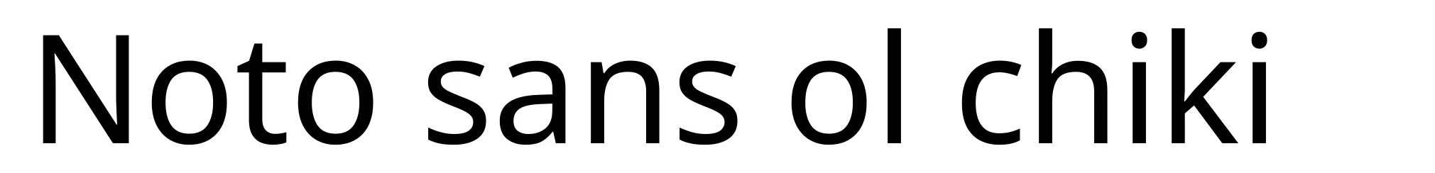 Noto sans ol chiki