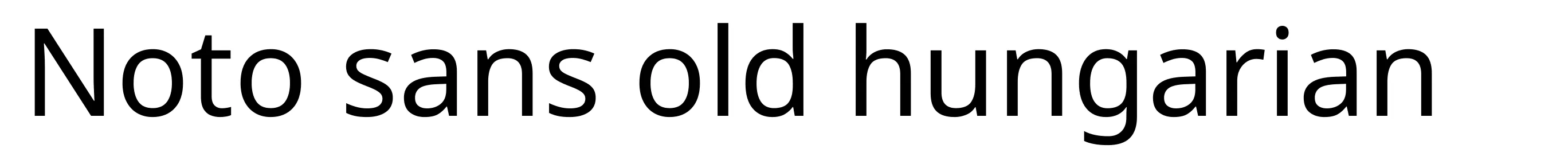 Noto sans old hungarian