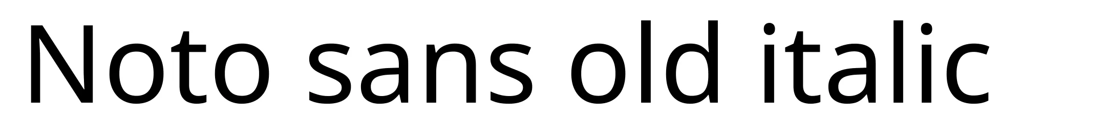 Noto sans old italic