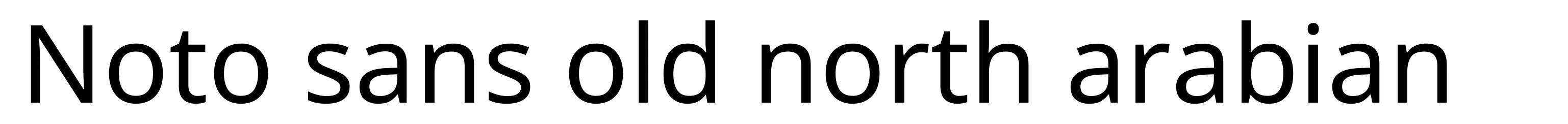 Noto sans old north arabian