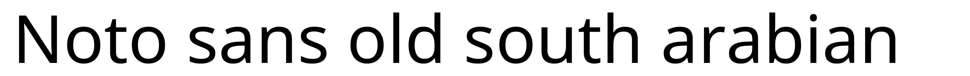 Noto sans old south arabian