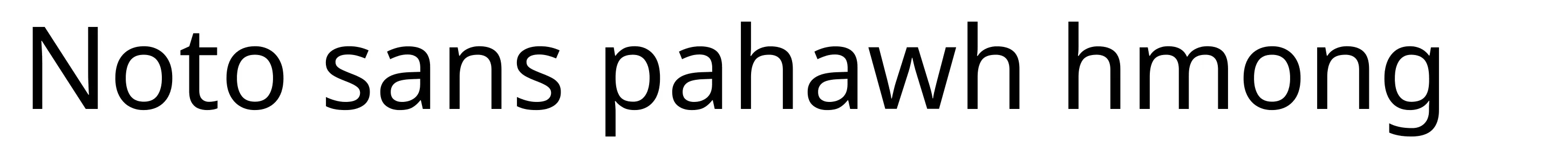 Noto sans pahawh hmong