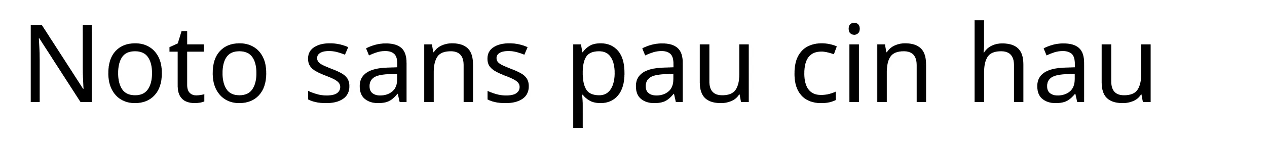 Noto sans pau cin hau