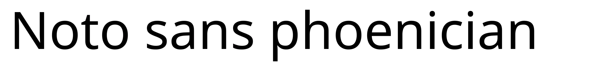 Noto sans phoenician