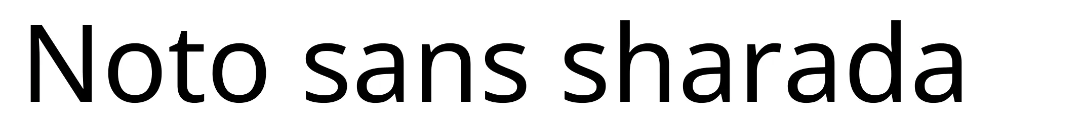 Noto sans sharada