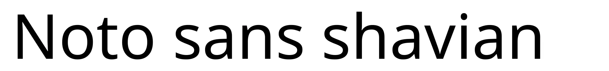 Noto sans shavian