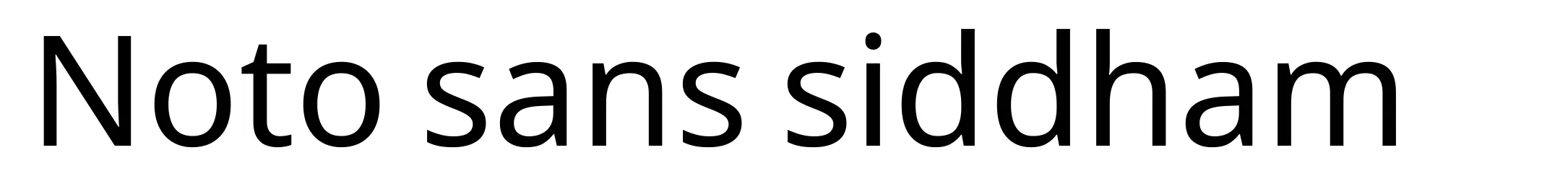 Noto sans siddham