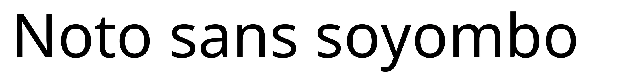 Noto sans soyombo