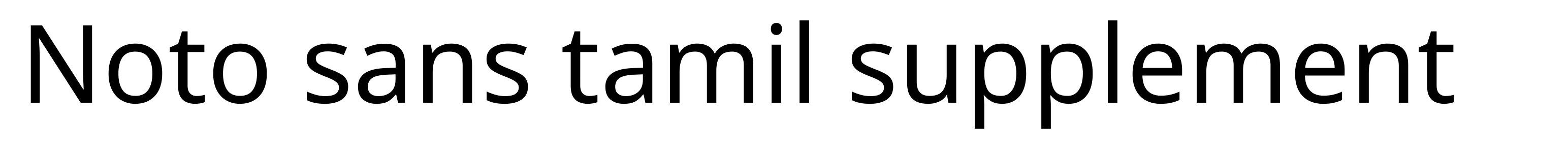 Noto sans tamil supplement