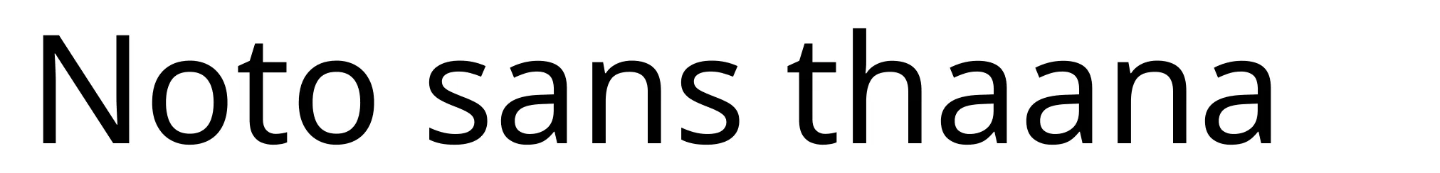 Noto sans thaana