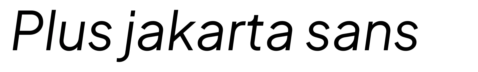 Plus jakarta sans