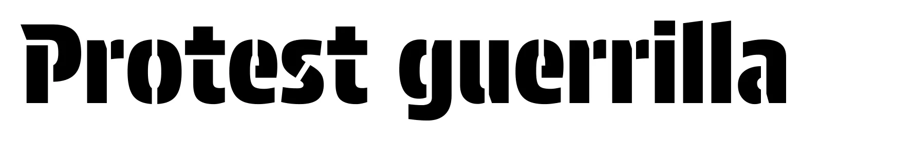 Protest guerrilla