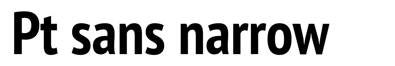 Pt sans narrow