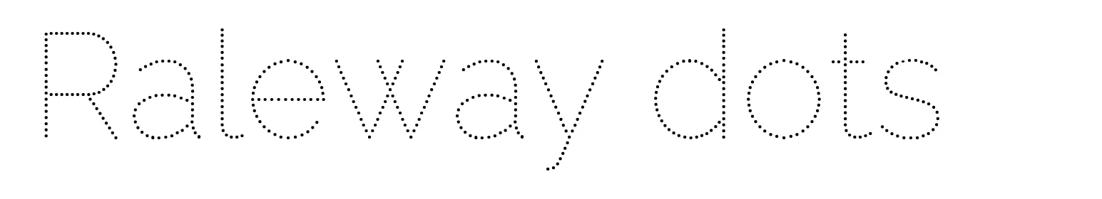 Raleway dots