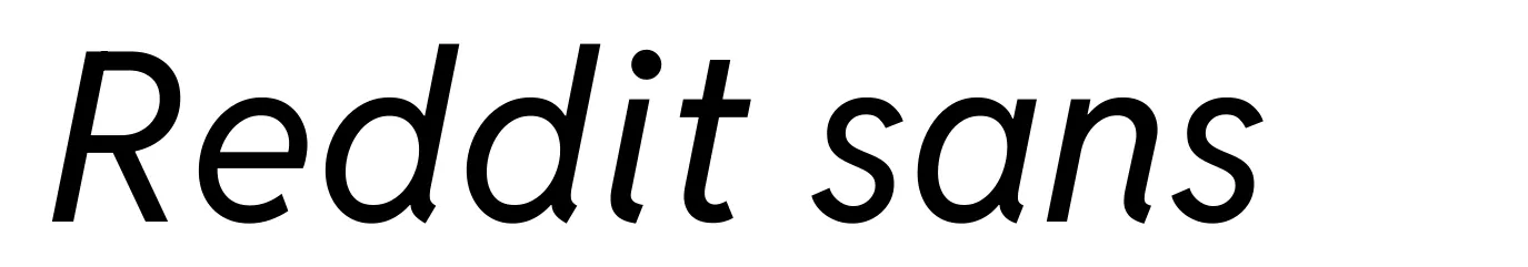 Reddit sans