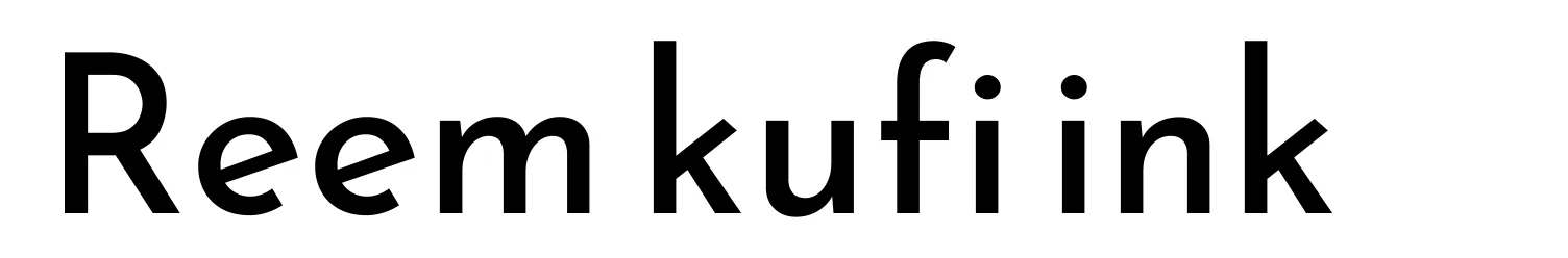 Reem kufi ink