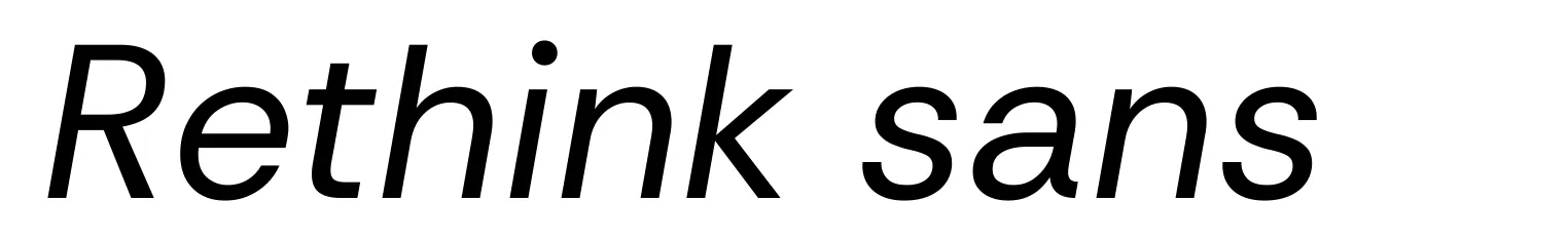 Rethink sans