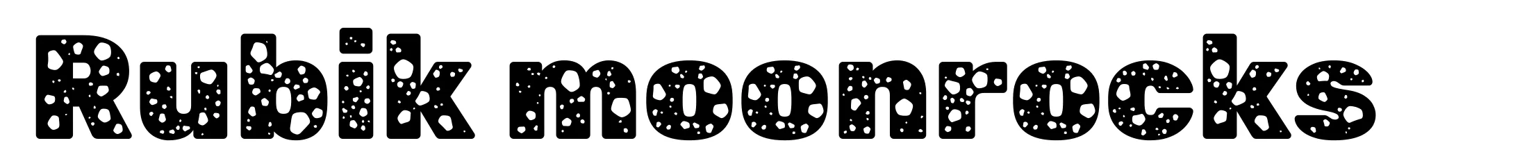 Rubik moonrocks