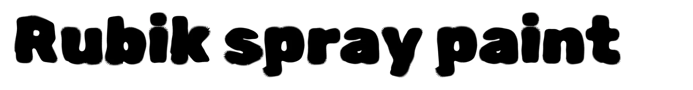 Rubik spray paint