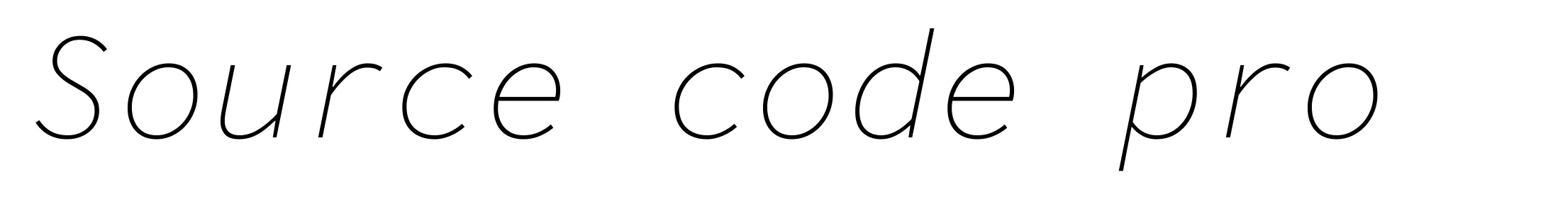Source code pro