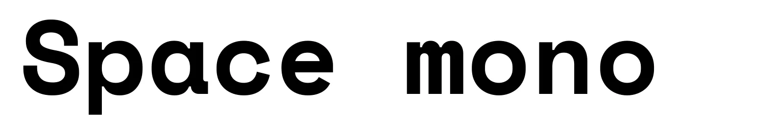 Space mono